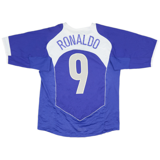 2004-06 Brazil Away Shirt Ronaldo #9 - 9/10 - (M)