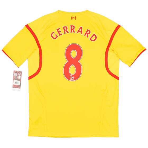 2014-15 Liverpool Away Shirt Gerrard #8 (L)