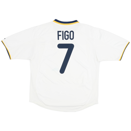 2000-02 Portugal Away Shirt Figo #7 - 8/10 - (L)
