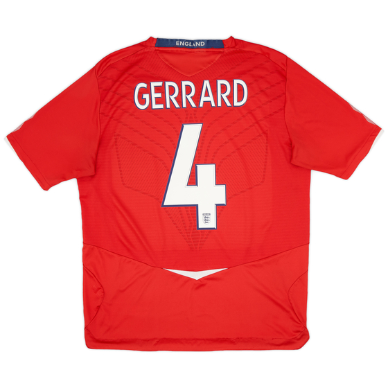 2008-10 England Away Shirt Gerrard #4 - 5/10 - (XL)