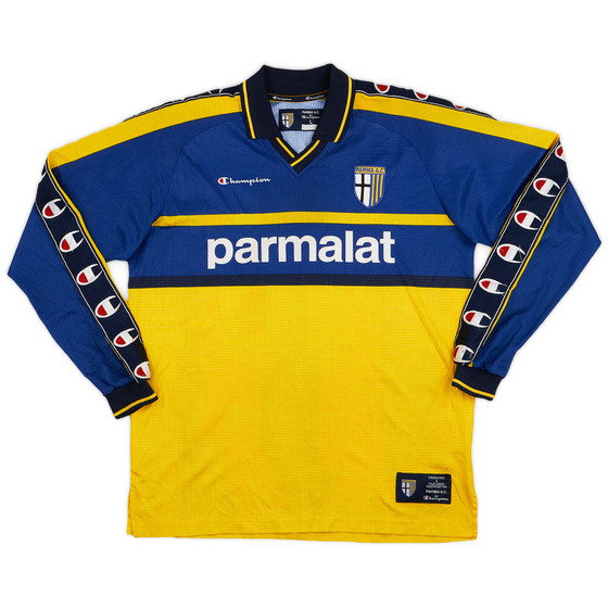 1999-00 Parma Player Issue Training L/S Shirt #113 - 8/10 - (L)