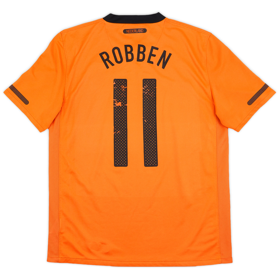 2010-11 Netherlands Home Shirt Robben #11 - 6/10 - (M)