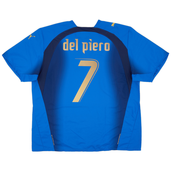 2006 Italy Home Shirt Del Piero #7 - 6/10 - (XXL)