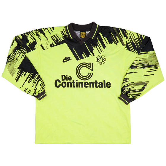 1993-94 Borussia Dortmund Home L/S Shirt - 8/10 - (XXL)