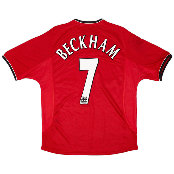 2000-02 Manchester United Home Shirt Beckham #7 - 6/10 - (M)