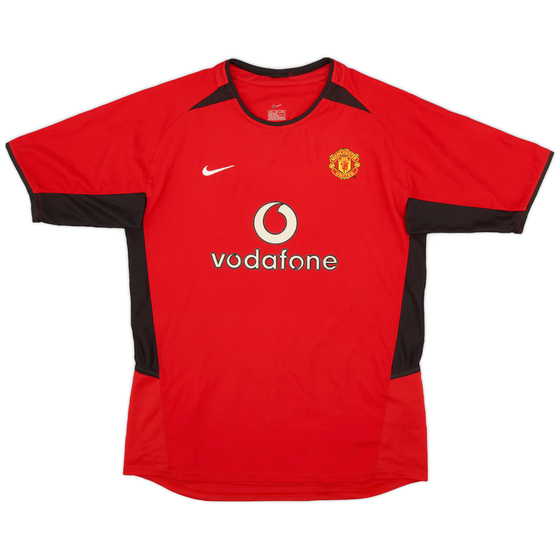 2002-04 Manchester United Home Shirt - 9/10 - (Women's XL)