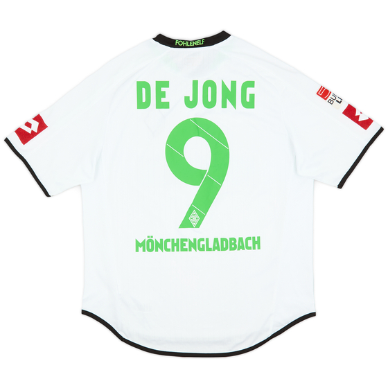 2012-13 Borussia Monchengladbach Home Shirt De Jong #9 - 7/10 - (M)