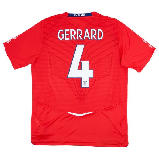 2008-10 England Away Shirt Gerrard #4 (XL)
