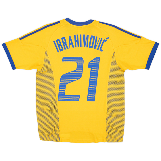 2002-03 Sweden Home Shirt Ibrahimovic #21 - 9/10 - (S)