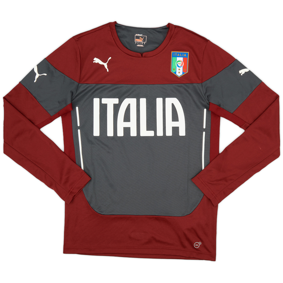 2014-15 Italy Puma Training L/S Shirt - 9/10 - (S)