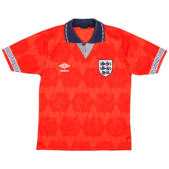 1990-93 England Away Shirt - 4/10 - (L.Boys)