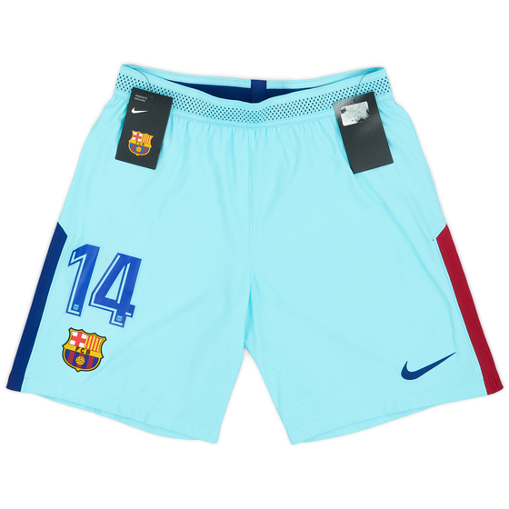 2017-18 Barcelona Authentic Away Shorts #14 (Coutinho) (M)