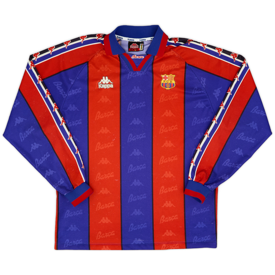 1995-97 Barcelona Home L/S Shirt - 8/10 - (XL)