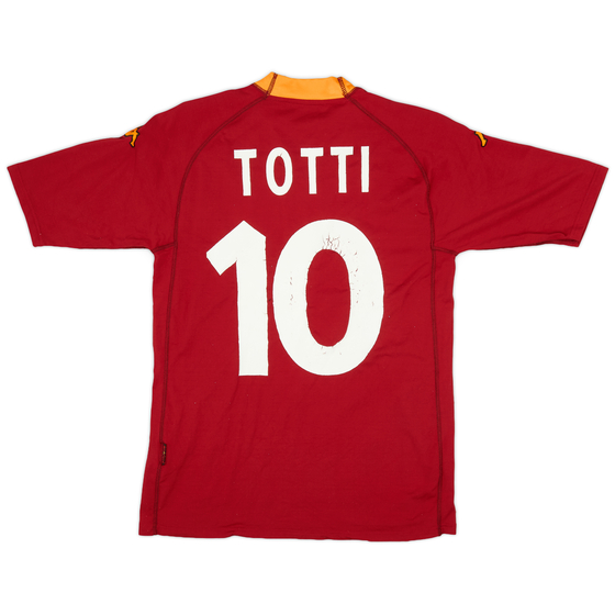 2000-01 Roma Home Shirt Totti #10 - 5/10 - (M)