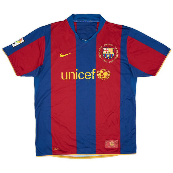 2007-08 Barcelona Home Shirt - 5/10 - (L)