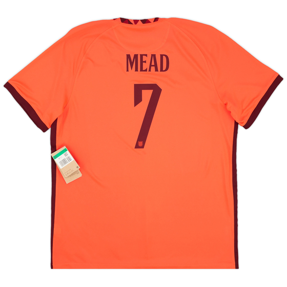 2022-23 England Women's Away Shirt Mead #7 (Mens Fit)