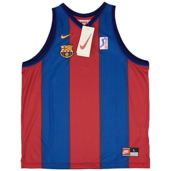 1997-98 Barcelona Basketball Home Jersey - 9/10 - (L)