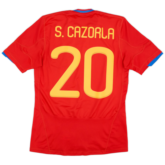 2009-10 Spain Home Shirt S.Cazorla #20 - 8/10 - (S)