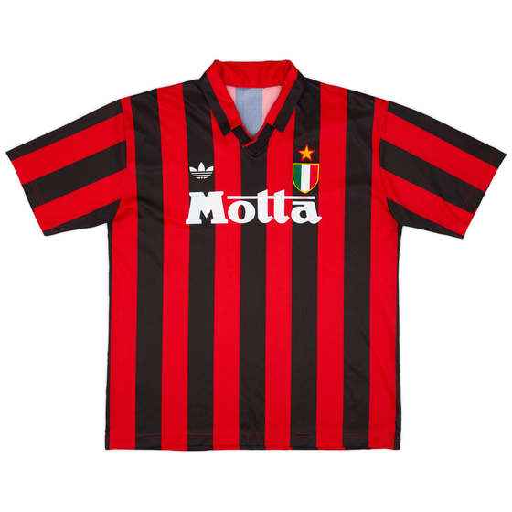 1992-93 AC Milan Home Shirt - 8/10 - (L)