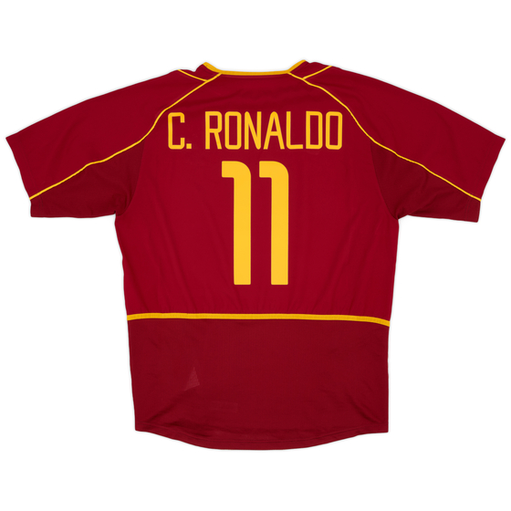 2002-04 Portugal Home Shirt C.Ronaldo #11 - 8/10 - (L)