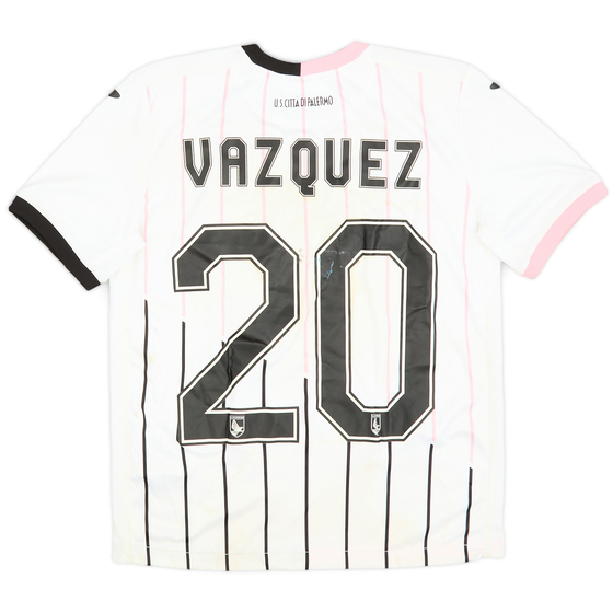 2015-16 Palermo Away Shirt Vazquez #20 - 4/10 - (M.Boys)