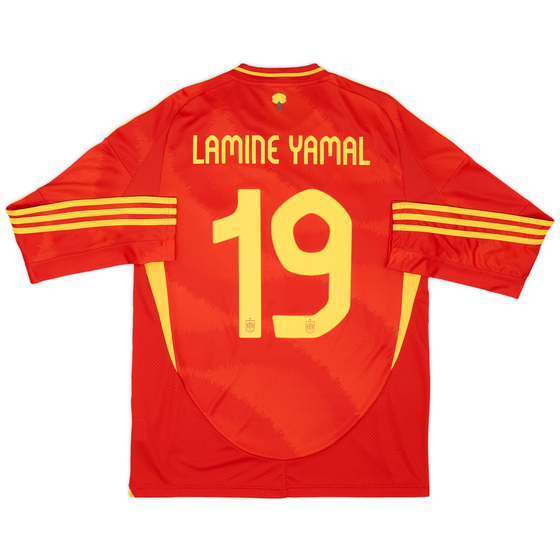 2024-25 Spain Home L/S Shirt Lamine Yamal #19
