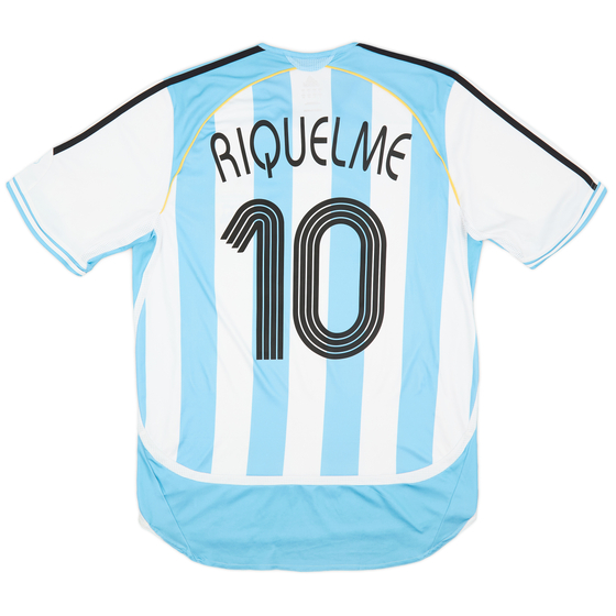 2005-07 Argentina Home Shirt Riquelme #10 - 8/10 - (L)