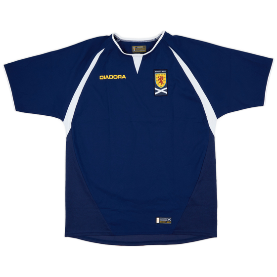 2003-05 Scotland Home Shirt - 9/10 - (XL.Boys)