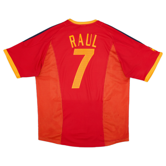 2002-04 Spain Home Shirt Raul #7 - 5/10 - (XL)