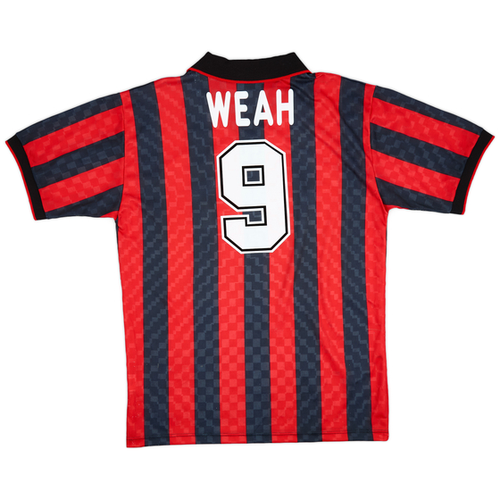 1994-95 AC Milan Home Shirt Weah #9 - 5/10 - (XL)