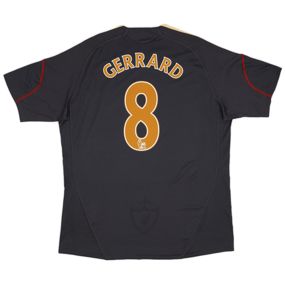 2009-10 Liverpool Away Shirt Gerrard #8 - 9/10 - (Women's XL)