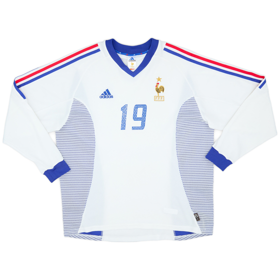 2002-04 France Away L/S Shirt #19 - 5/10 - (XL)