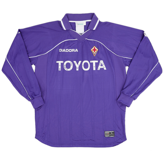 2000-01 Fiorentina Home L/S Shirt - 5/10 - (L)