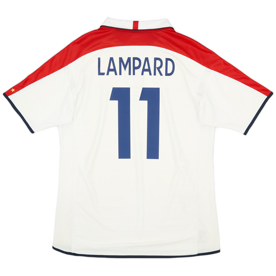 2003-05 England Home Shirt Lampard #11 - 5/10 - (XL)