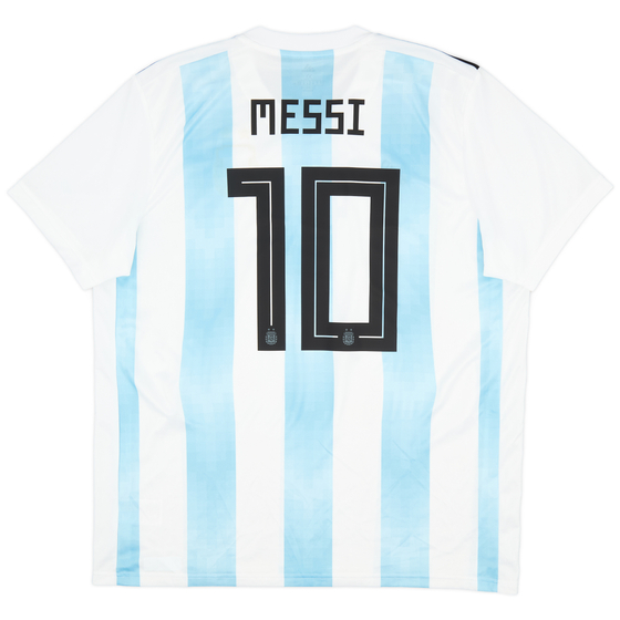 2018-19 Argentina Home Shirt Messi #10 - 9/10 - (XL)