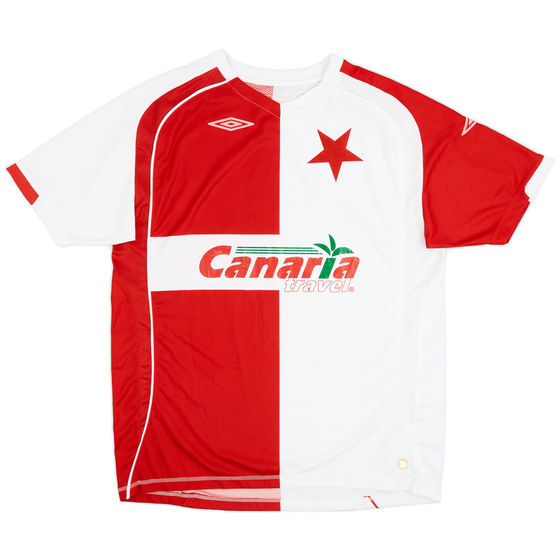 2007-08 Slavia Prague Home Shirt - 6/10 - (XXL)