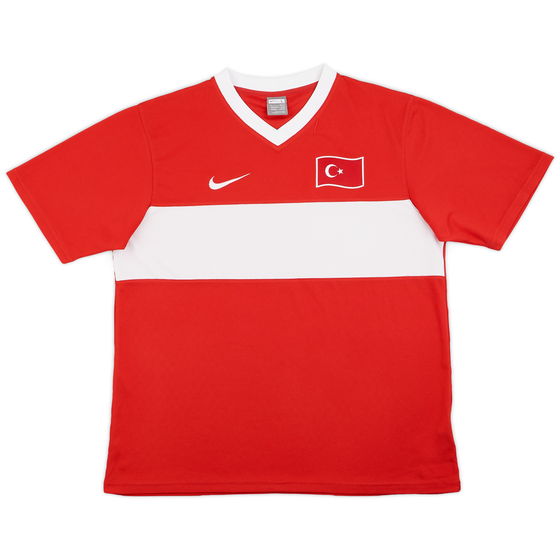 2008-10 Turkey Basic Home Shirt - 9/10 - (L)