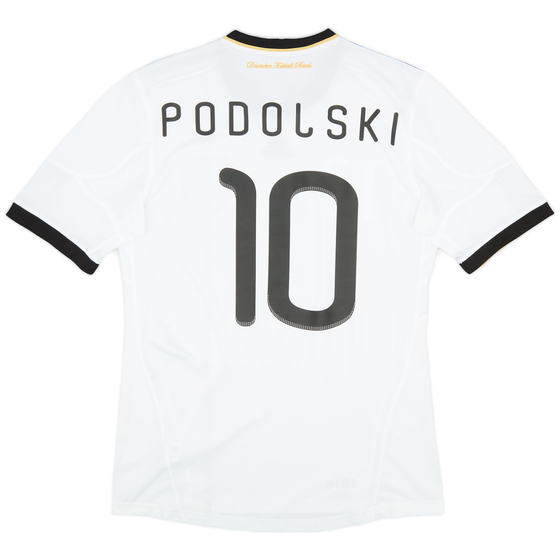 2010-11 Germany Home Shirt Podolski #10 - 6/10 - (M)