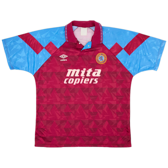 1990-92 Aston Villa Home Shirt - 9/10 - (L)