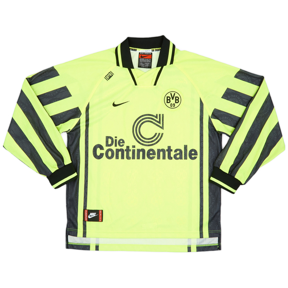 1996-97 Borussia Dortmund Home L/S Shirt - 9/10 - (L)
