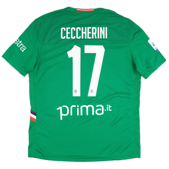 2019-20 Fiorentina Match Issue Third Shirt Ceccherini  #17 - As New - (XL)