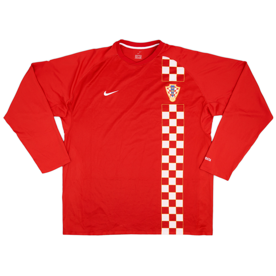 2006-08 Croatia Player Issue Nike Training L/S Shirt - 9/10 - (XXL)