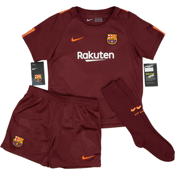 2017-18 Barcelona Third Full Kit (Little Kids)