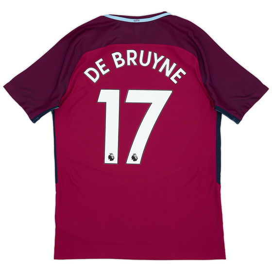 2017-18 Manchester City Away Shirt De Bruyne #17 (L)