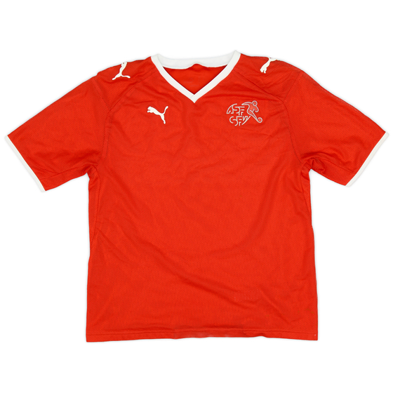 2008-10 Switzerland Signed Home Shirt - 8/10 - (XL.Boys)