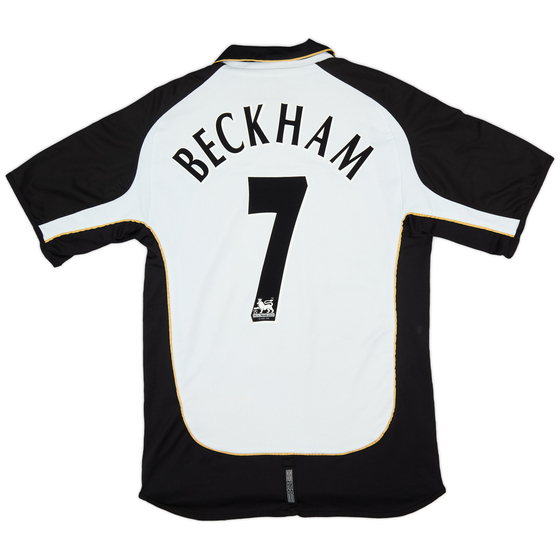 2001-02 Manchester United Centenary Away/Third Shirt Beckham #7- 7/10 - (L)