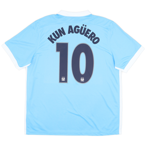 2015-16 Manchester City Home Shirt Kun Aguero #10 (XL)
