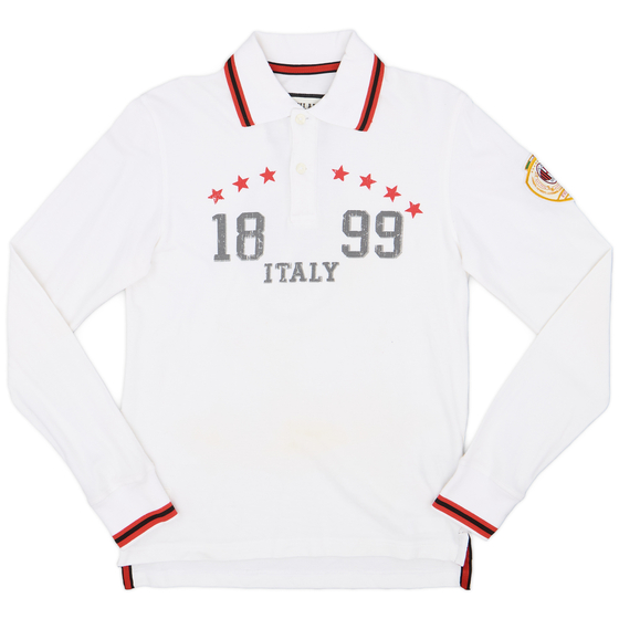 2000s AC Milan adidas Polo L/S Shirt - 7/10 - (S)