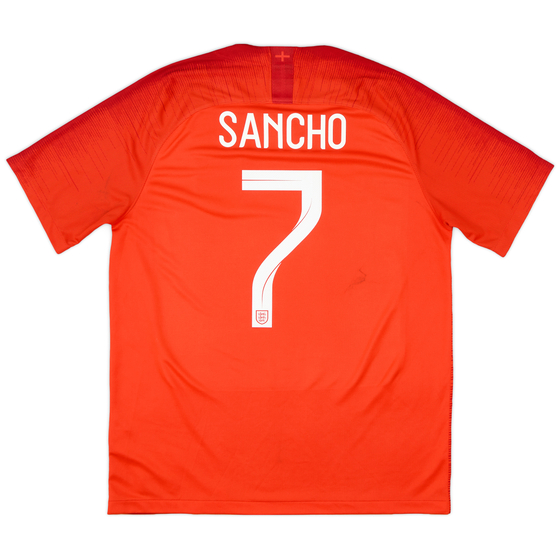 2018-19 England Away Shirt Sancho #7 - 7/10 - (L)