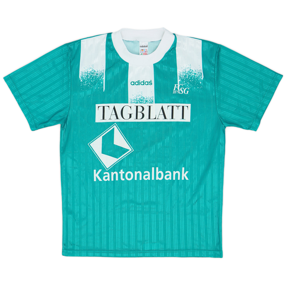1998-99 St Gallen Signed Home Shirt - 9/10 - (M)